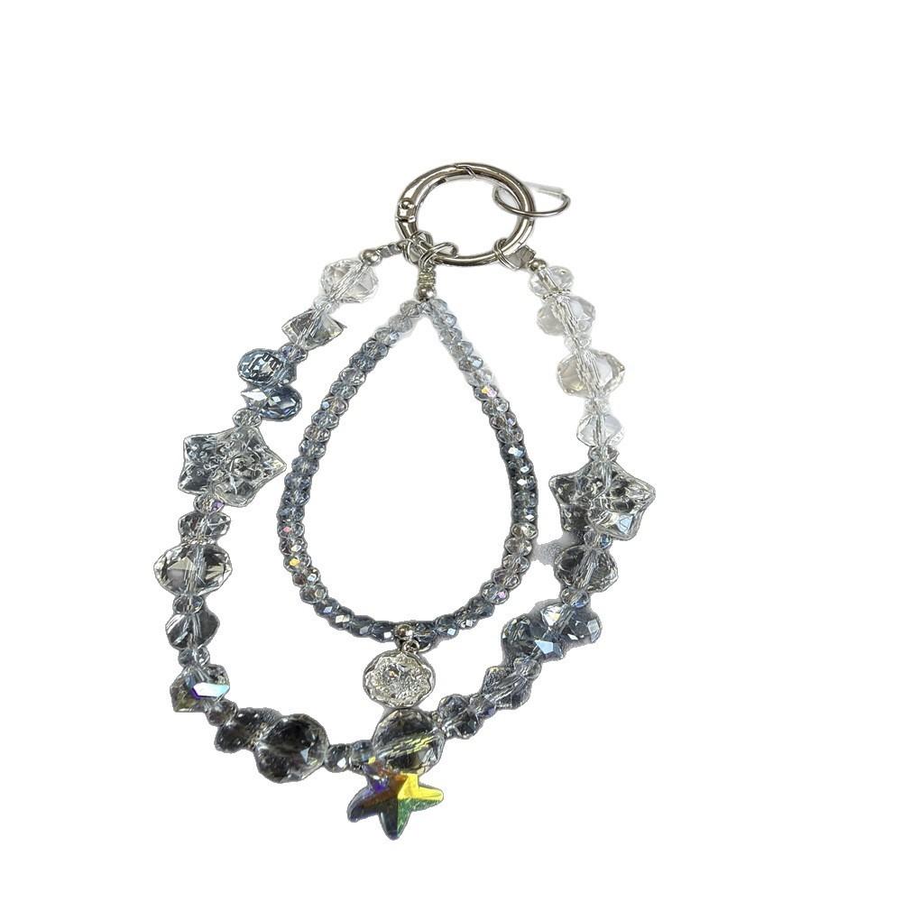 Pvc Starfish Pendant Phone Chain With Double Layer Chain For Women And Men