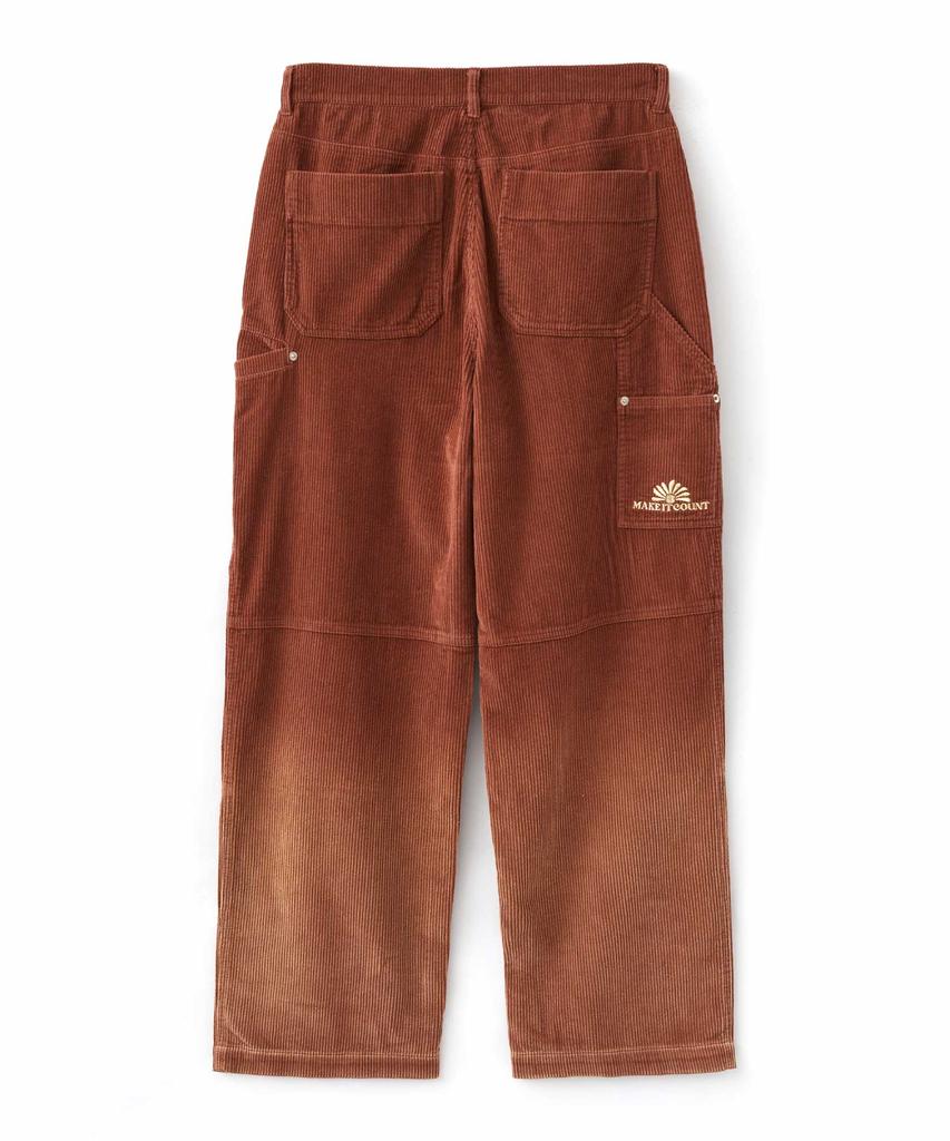 WMC Two-Tone Corduroy Work Pants_Brick