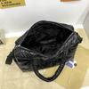 Tasche Damenmode Pendler Große Kapazität Eine Schulter Umhängetasche Koreanische Version Kleine Menschenmenge Plaid Baumwolle Anzug Handtasche