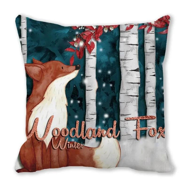 Christmas Themed Pillowcases Car Accessories Office Santa Claus Living Room Sofa Home Pillowcases