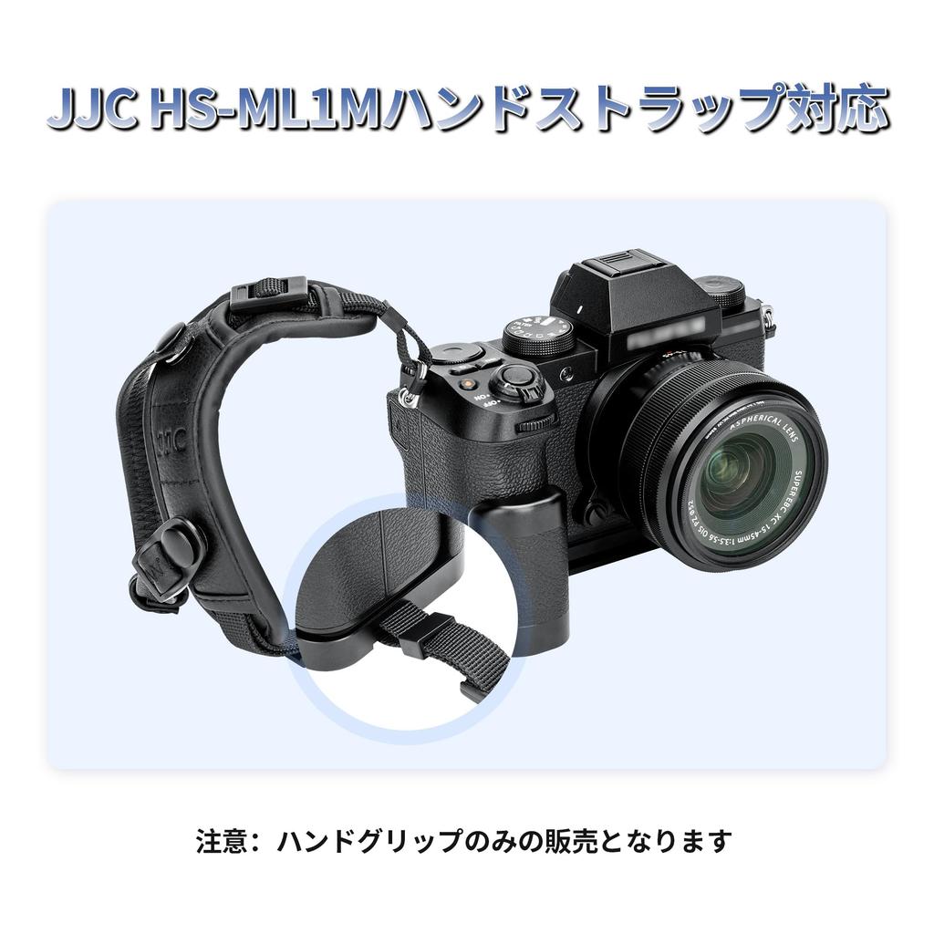 JJC Metal Hand Grip for Fujifilm AirTag Storage Convenient Battery Screw Arca Type L-Shaped X-S20/XS20 Cameras, Built-in Slot, Anti-Theft,