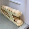 Rolldown Design Automatic Scrolling Egg Rack Double-layer Egg Basket Container  Kitchen Storage