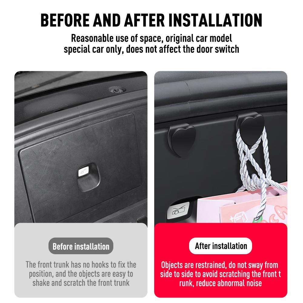 For Tesla Model Y 2022 Front Trunk Hook For TESLA Car ModelY 2023 Front Trunk Hook Luggage Hook Upgrade Interior