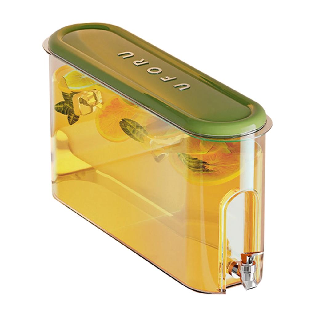 Caraffa Grande Capacità 4L Sigillata per Acqua Fredda con Rubinetto Bollitore Freddo per Frigorifero Dispenser per Bevande Fredde per Succhi di Frutta Acqua
