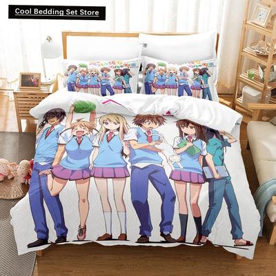 3D Kawaii Girls The Pet Girl of Sakurasou Bettwäsche-Set Einzelbett, Twin, Full, Queen, King Size Bettset, Bettbezug-Sets für Erwachsene und Kinder
