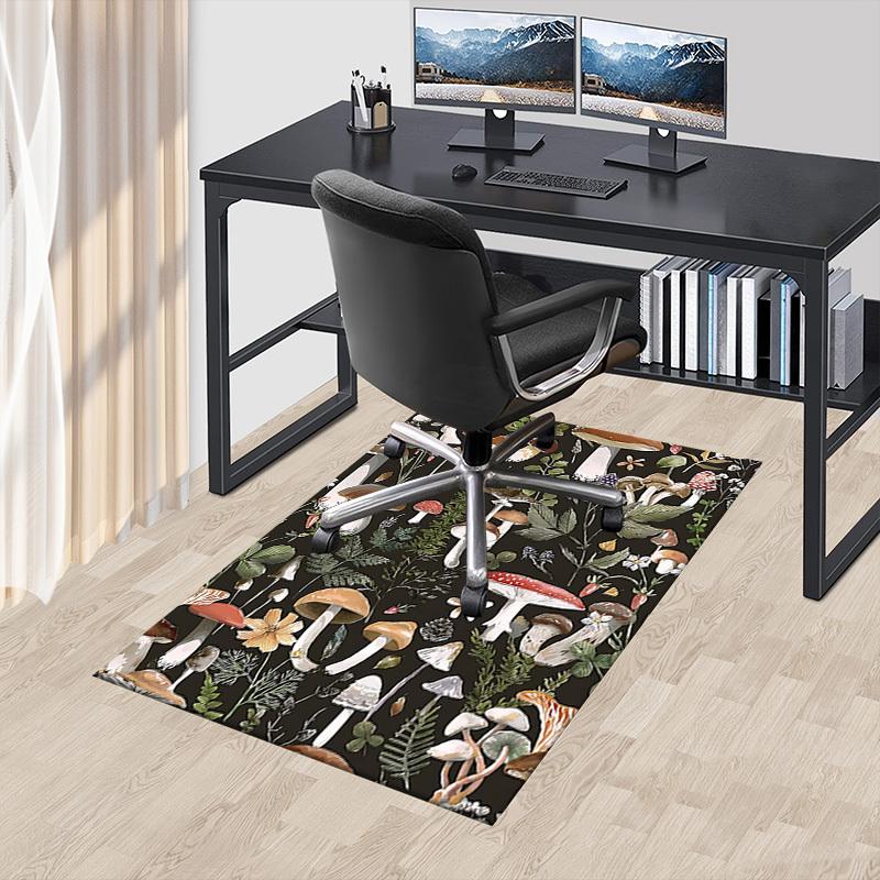 1PC Mushrooms Flowers Extra Large Non Slip Floor carpet, Office, family, bedroom Large Area Rug Indoor Rugs, Vibrant Colors