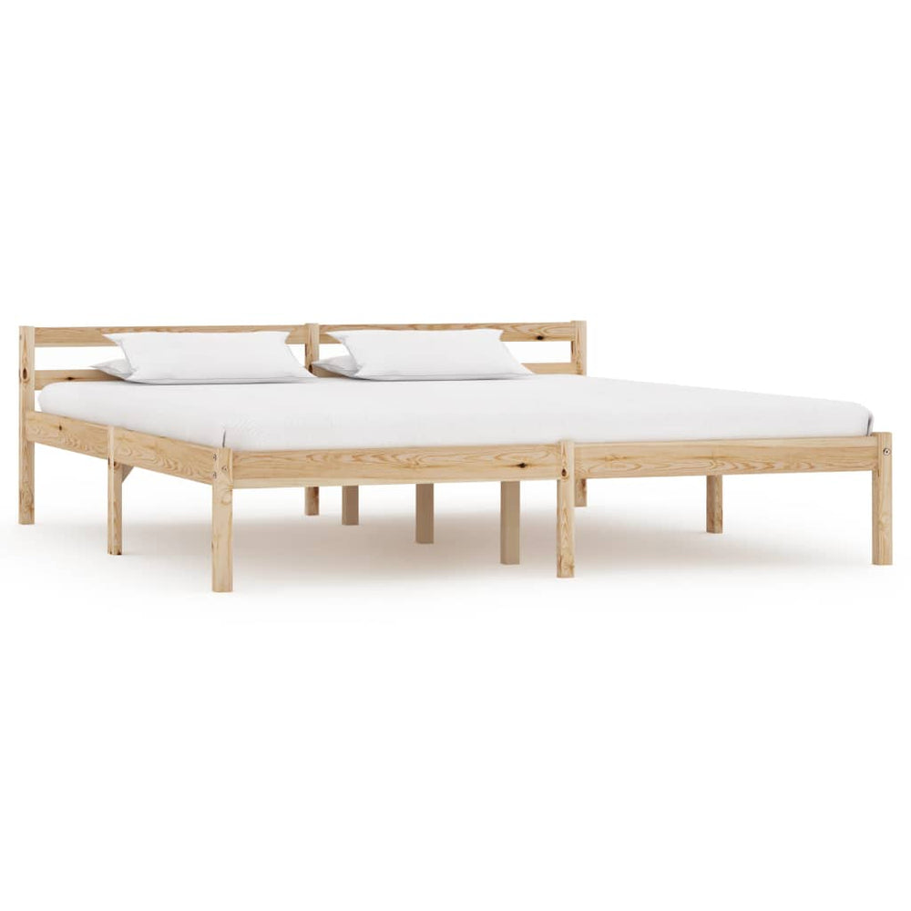 Cadre de lit sans matelas bois massif de pin 160x200 cm
