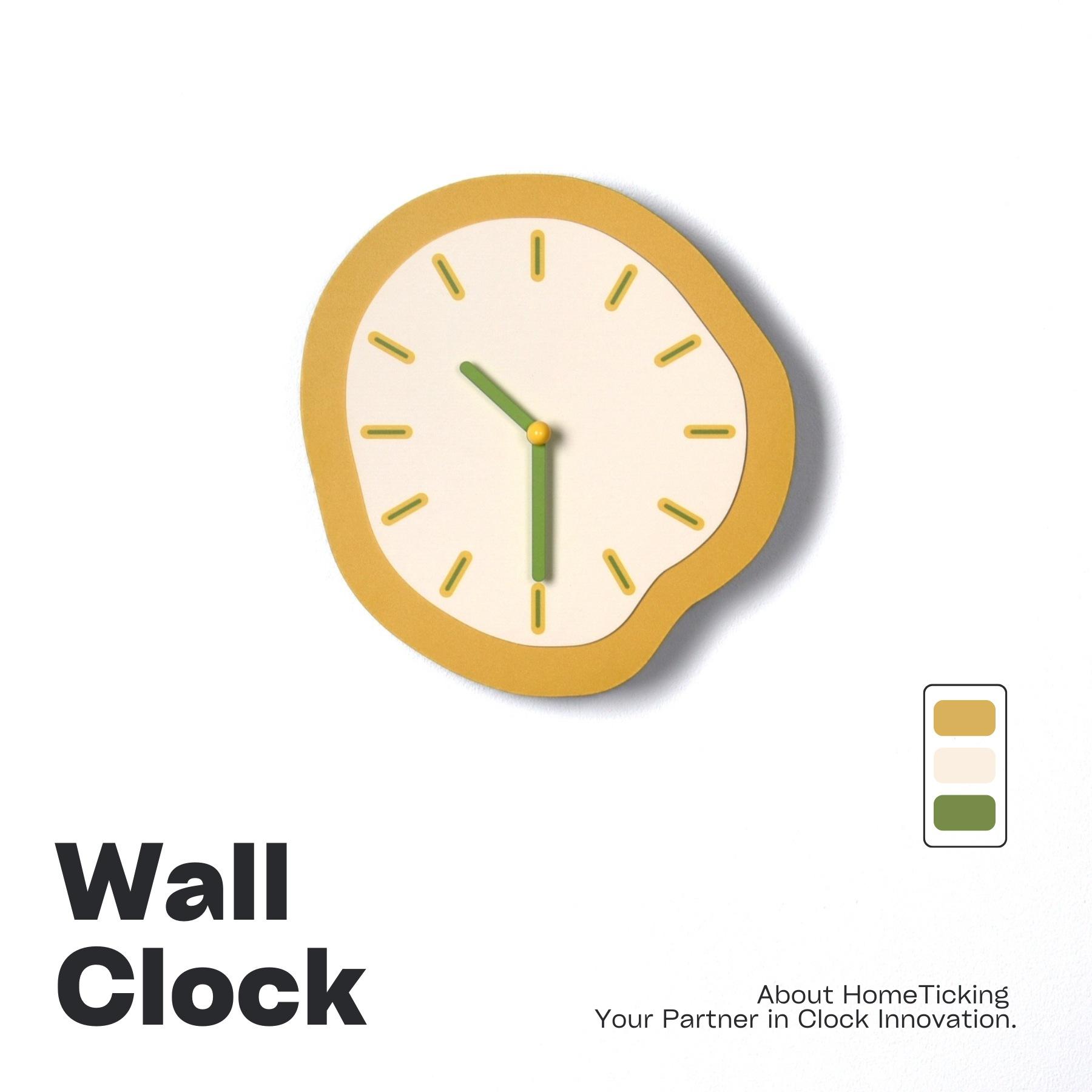 

Dopamine Fashion Design Decorative Wall Clock High-end Living Room Clock Home Decoration Personalized Creative Clock Without Swing SC4-13-B