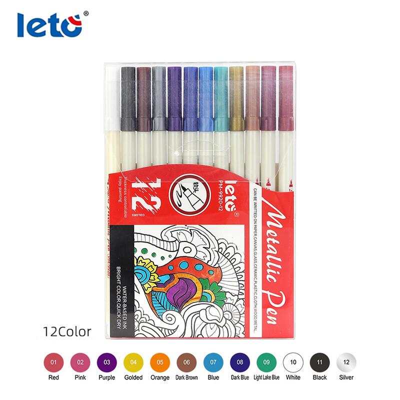 LETO PM-9920-12 Multi-color Marker Pen Set