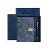 Taccuino da Lavoro in Pelle Formato A5: Diario con Fibbia Magnetica e Stampa Logo - Elegante Scatola Regalo per Riunioni d'Ufficio