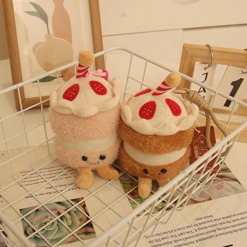 Simulation plush cute cake plush pendant birthday plush toy doll cake doll doll doll