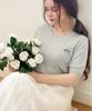 SLOWLOLLI Half Sleeve Cable Knit - Mint