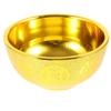 Plastic Buddhist Offering Bowl Golden for Temple Home Worship Exquisite Desktop Holy Bowl Decorative