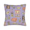 Federa per Cuscino Central Perk Friends TV Merch Stampa Federa Cuscino Copricuscini Decorazione Auto con Zip Multitaglia