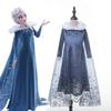 Princess Elsa Frozen Cosplay Costume for Girls - Winter Fleece Lined Dress