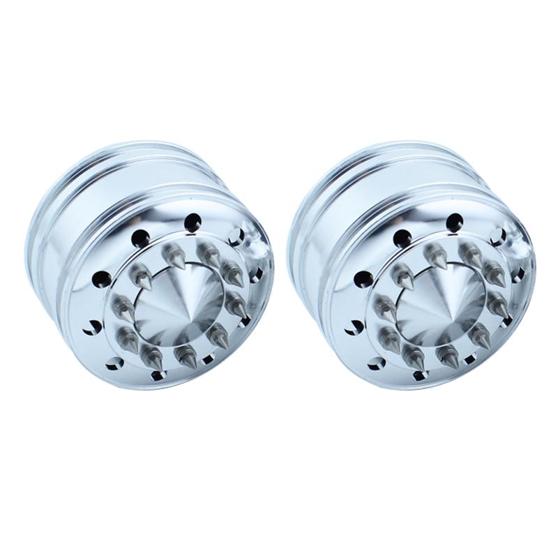 2pcs RC Truck Metal 20mm/25mm Width Wheel Drive/Bearing Hub Rim for 1/14 Tamiya SCANIA 770S 56368 VOLVO ACTROS MAN Model Car