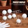 2 Stück Acryl Golfball-Displayständer für 8 Bälle, doppelstöckiger Golfball-Aufbewahrungsständer mit Rillen für Zuhause, Büro