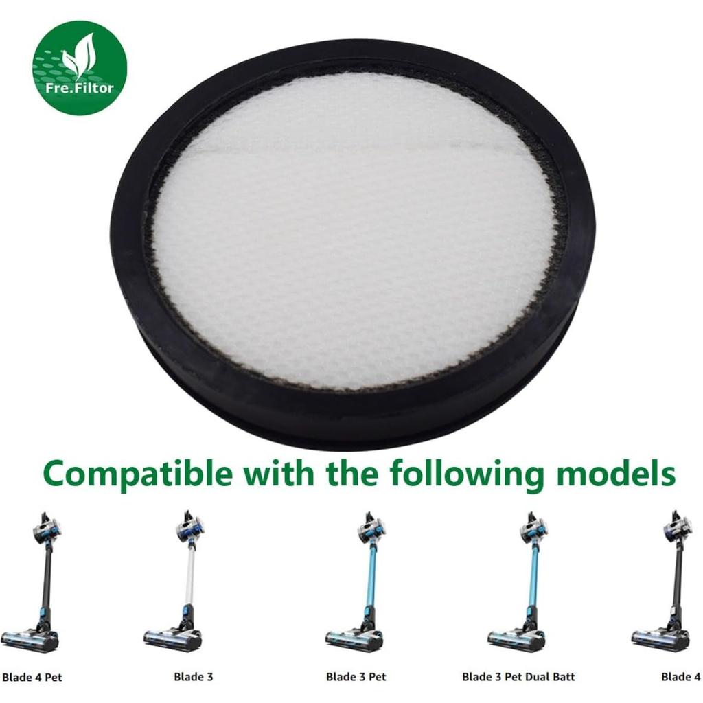 4-PACK Replacement Filters for Vax ONEPWR Blade 3 and 4 Series Cordless Vacuum Cleaner Models - CLSV-B3KS CLSV-B3KP CLSV-B3DP CLSV-B4KS CLSV-B4KP