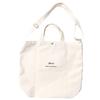 Logo Canvas Tote 2WAY Bag NANGA LOGO CANVAS TOTE 2 WAY BAG N1G2NTN4 NATURAL Tote Bag [NANGA]