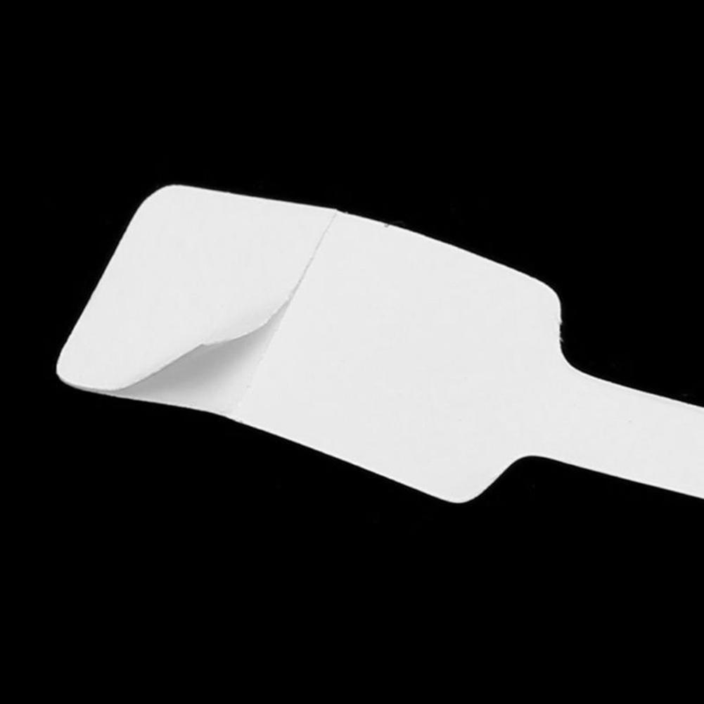 100/200 st Blanka Prislappar Halsband Ring Smycken Etiketter Pappersklistermärken Verktyg