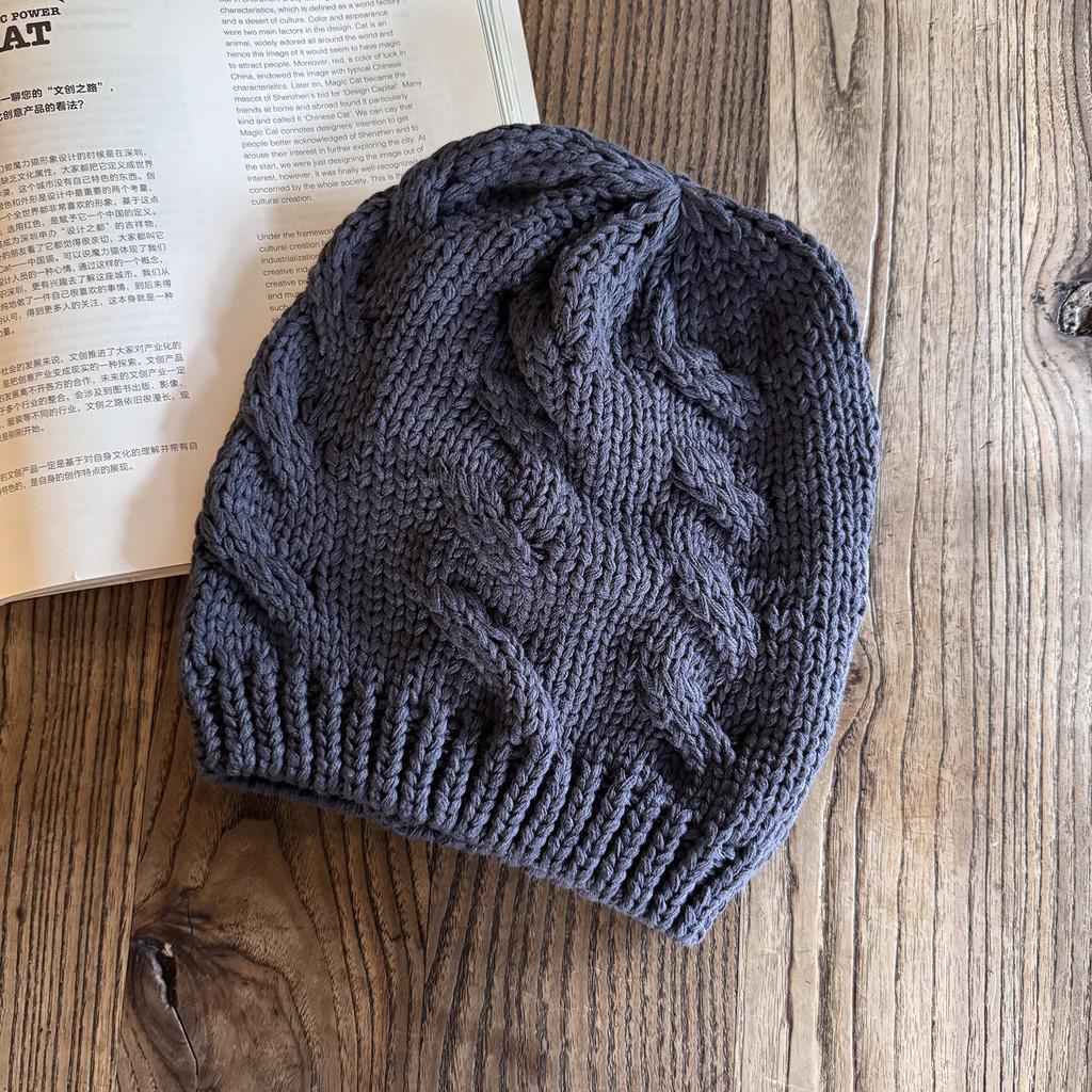 Winter Knit Hat For Men And Women Pure Color Warm Beanie Fashion Casual