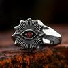 New Devil's Eye Jewelry Retro Men's Ring with Gemstones