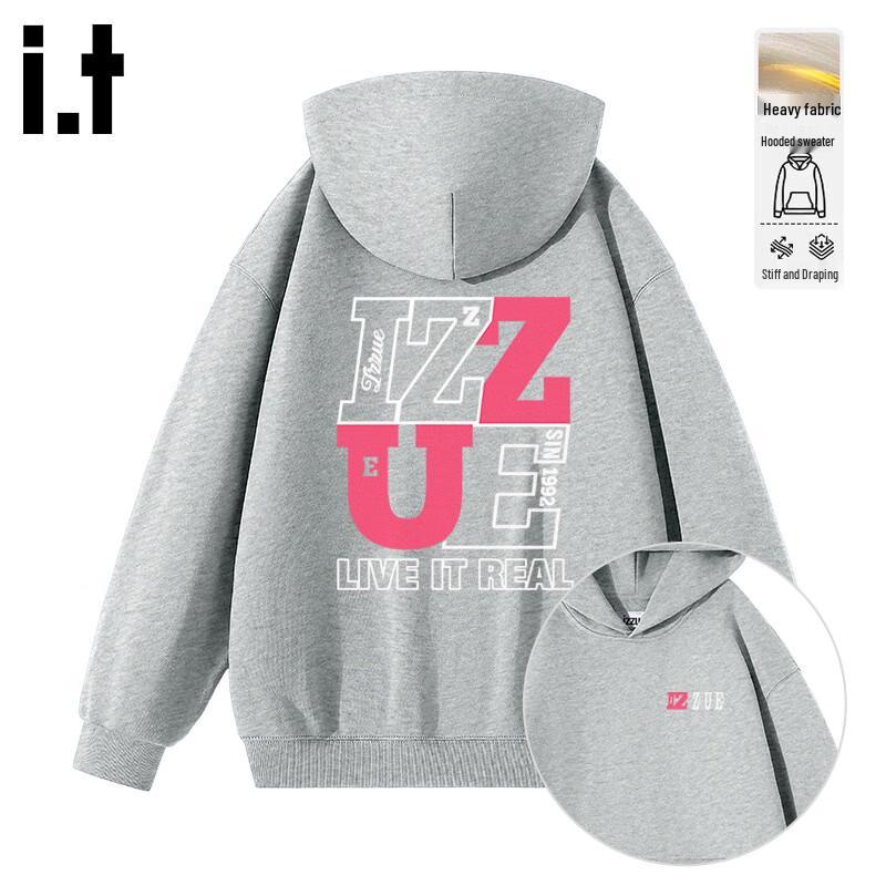 

Izzue IT Men s Heavyweight Cotton Loose Fit Hooded Sweatshirt 3XL