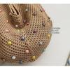 Hollow Out Single Shoulder Knitted Beach Bag Women's Colorful Large Capacity Tote for Seaside Holiday Pool Parties