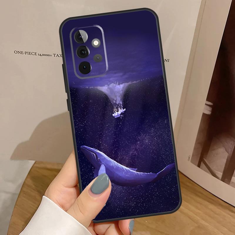 Sea Whale Narwhals Case For Samsung Galaxy A34 A54 A17 A35 A55 A06 A16 A26 A36 A56 A53 A32 A52 A33 A13 A14 A15