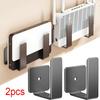 2Pcs Wall Mount Router Power Strip Holder Carbon Steel Multifunctional Placement Rack Space Saving No Drill Wall Support Bracket
