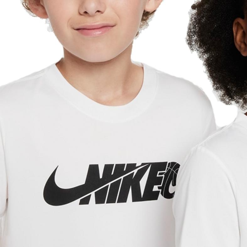 Nike Legend Dri-FIT Logo Print Rundhals Kurzarm T-Shirt Kinder Oberteile FV5327-100