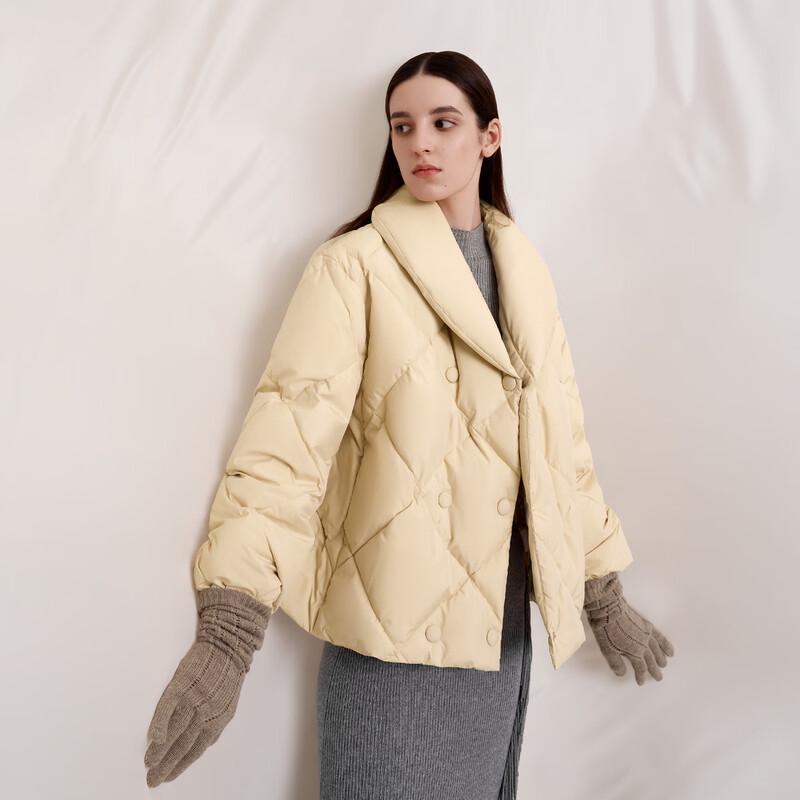 

Женский пуховик OVV с ромбовидной стежкой реглан M