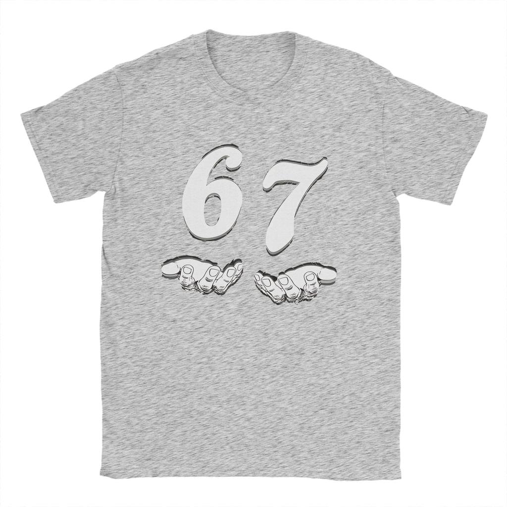 Men Women's Funny Six Seven 6 7 Meme T Shirt  Cotton Clothes Leisure Short Sleeve Round Neck Tee Shirt Summer T-Shirt