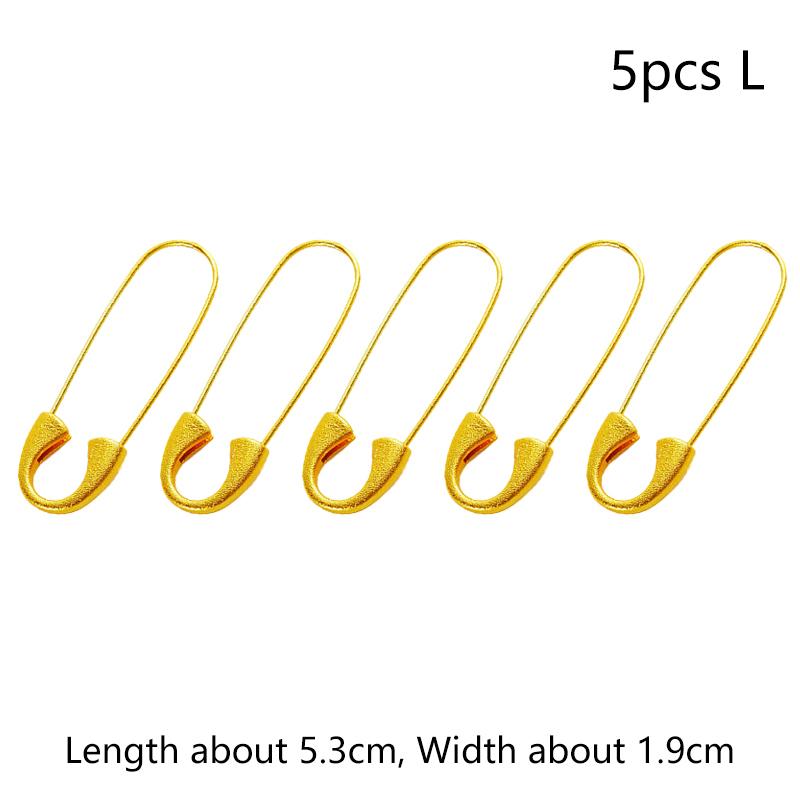 5/10 ks Zlatá kovová zavírací špendlík Pevný s očkem Pro brože Šperky Řemesla Oblečení Doplňky Špendlíky Špendlíkovky