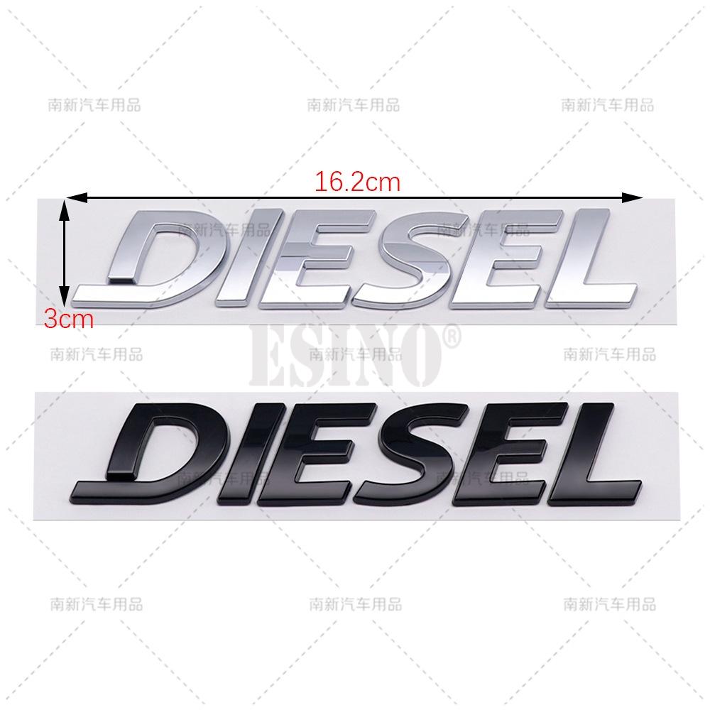 Car Styling 3D ABS Adhesive Emblem Universal Diesel Logo Car Badge Body Trunk Fender Adhensive Emblem Auto Accessory