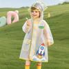 EVA Children Rain Poncho Transparent Student Rainwear Cute Rain Coat Jacket  Outdoor Use