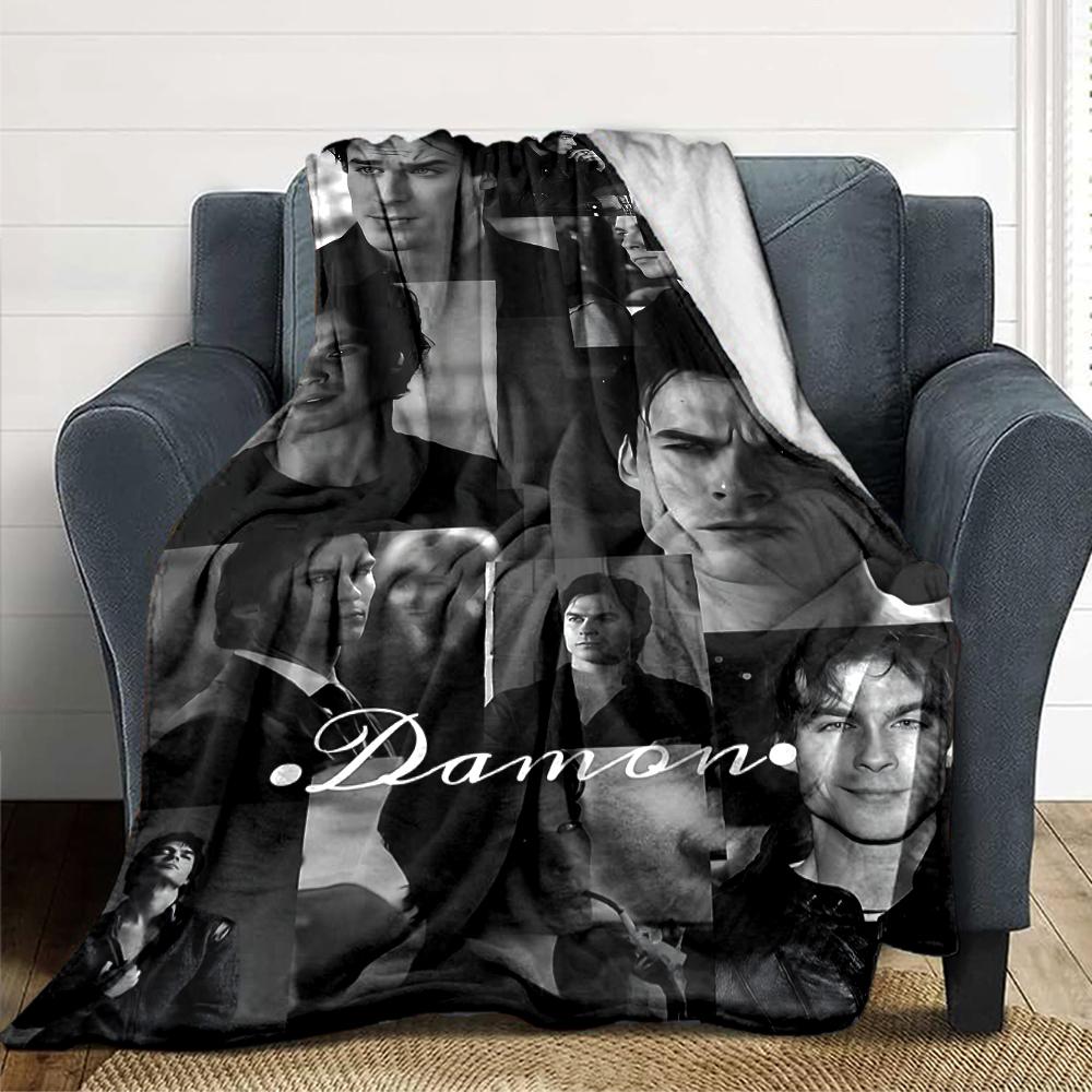 Damon'S Emotional Journey Blanket Soft Throw Blanket For Home Bedroom Bed Sofa Travel Office Solid Christmas Blanket