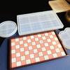 Chess Board Resin Mold Checker Game Board Silicone Mold 3D Chess Pieces Resin Casting Molds for DIY Jewelry Crafts