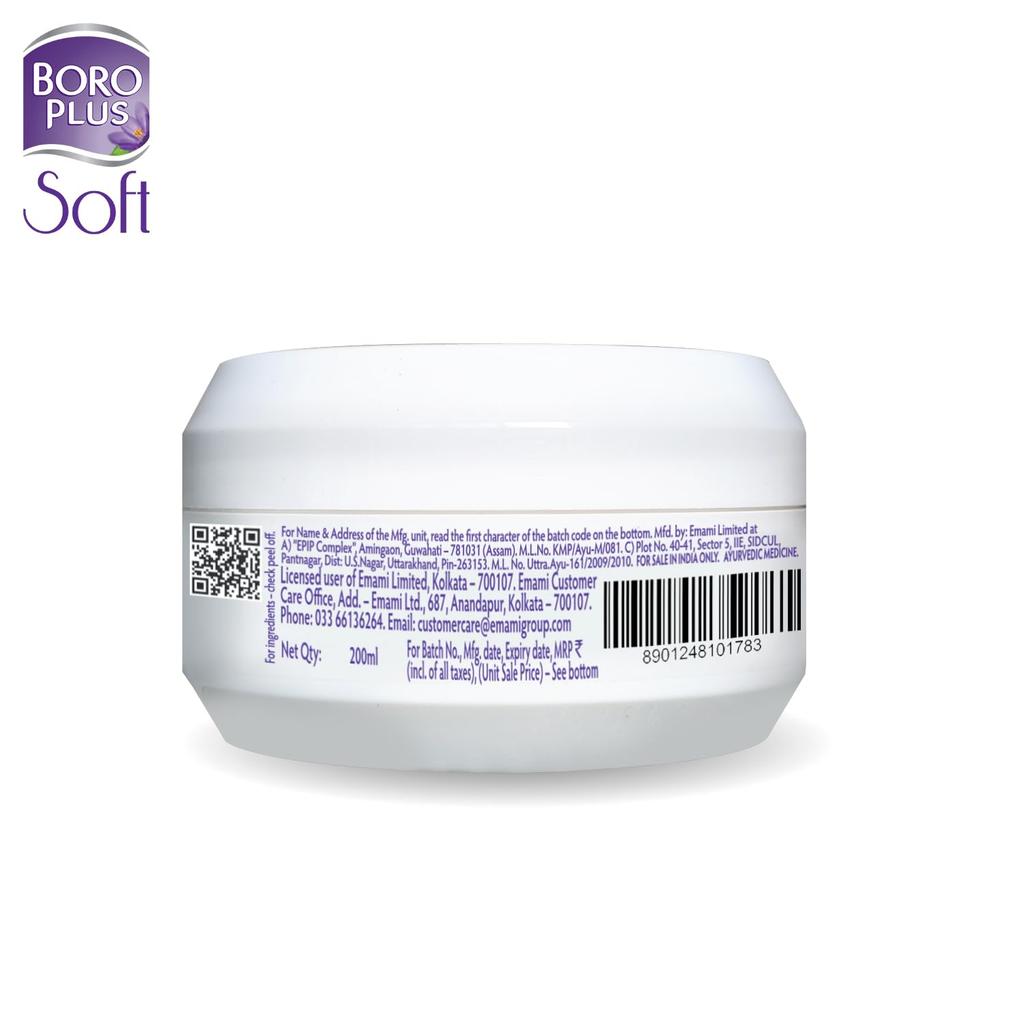 BoroPlus Soft Light Moisturising Cream 200 Ml Pack Unisex 24 Hour Hydration Face Hands Body