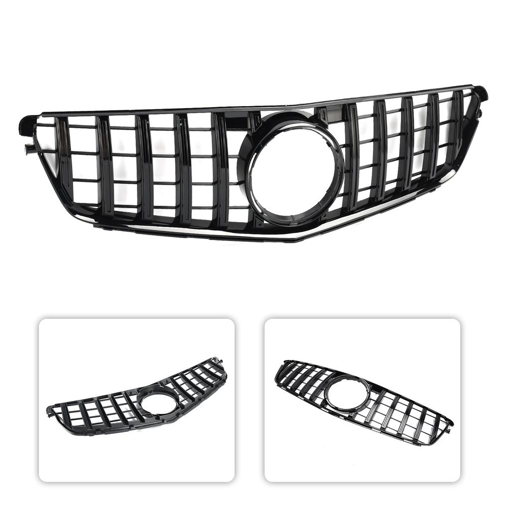 GT Style Front Bumper Grille Grill Fit Benz C-Class W204 C300 C350 2008-2014