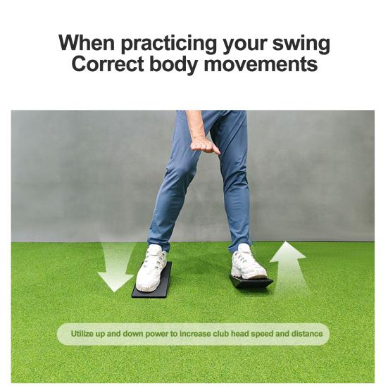 1 par de placas de presión de golf, tablas de cambio de peso, placas de potencia de golf portátiles y ligeras, ayuda para el entrenamiento de swing para principiantes