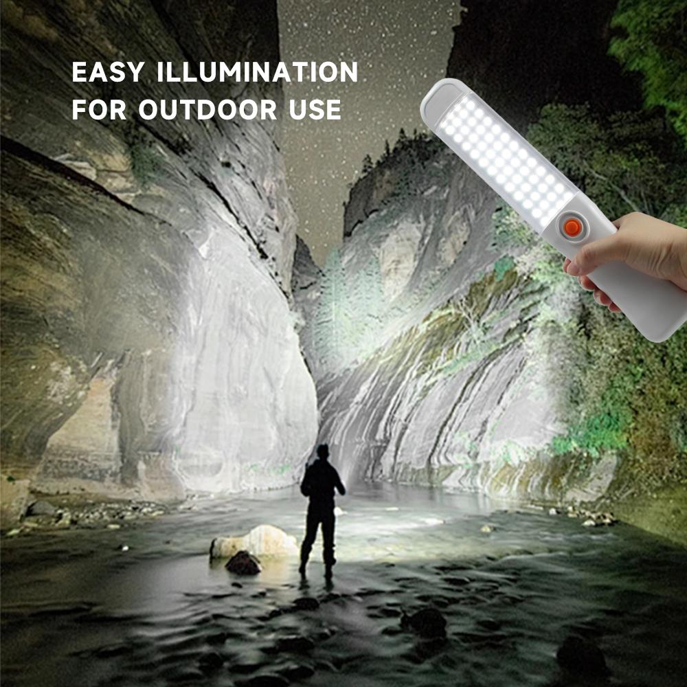 Portable Emergency Flashlight Handheld Camping Light Hangable Tent Lamp with First Aid Mode Outdoor Survival Torch Lamp