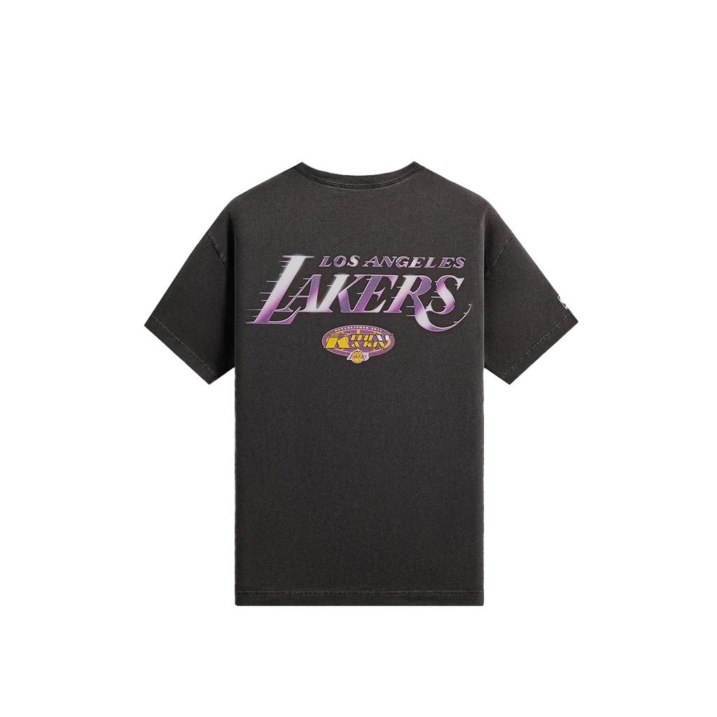 Kith For NBA All-Star Los Angeles Lakers Shattered Backboard Vintage T-Shirt 'Black' Men's KHM034949-001
