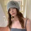 Flower Cold Hat Women's Fashion Versatile Breathable Spring and Summer Rose Thin Pile Cap Niche Baotou