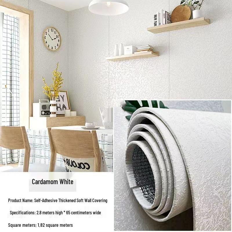 Thickened Self-Adhesive Diatom Mud Wall Sticker for Bedroom & Living Room