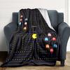 1Pc Pacman Classic Gameplay Blanket For Couch Bed Plush Cozy Fuzzy Blanket Super Soft Warm Blankets For Fall And Winter 091889