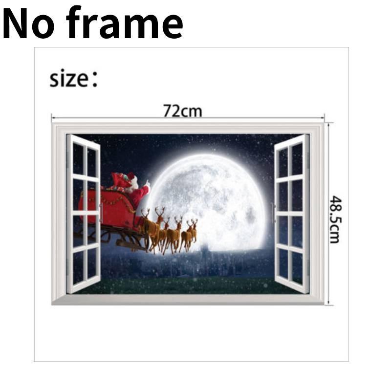 

Beautiful Pvc Waterproof Faux Window Wall Decal For Living Room And Bedroom Style E