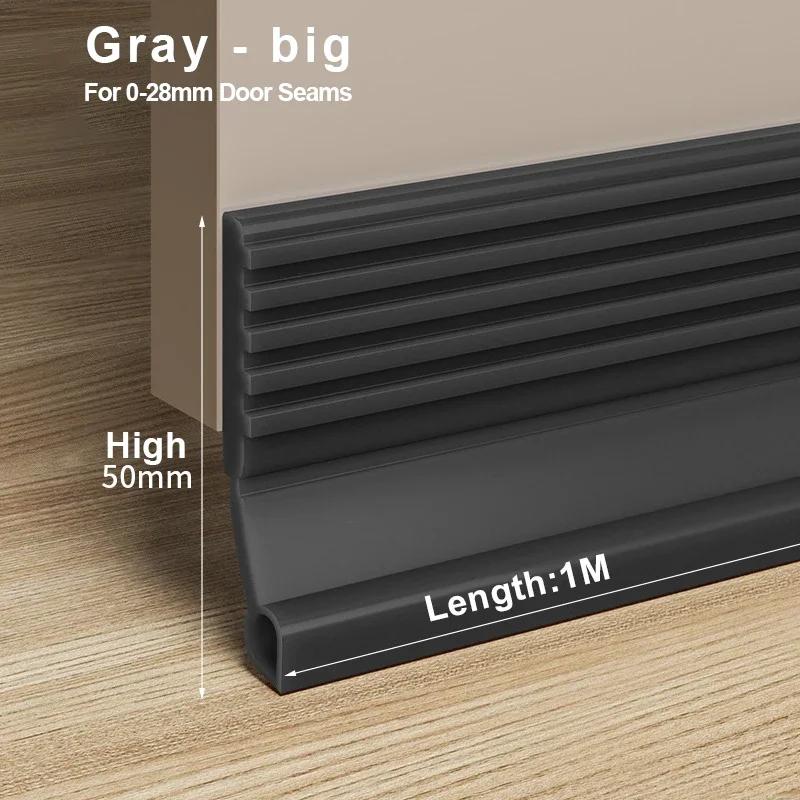 New Door Bottom Sealing Strip 1M Windproof Dust Stopper Guard Rain Weatherstrip Noise Reduction Insulator Sealer Home Hardware