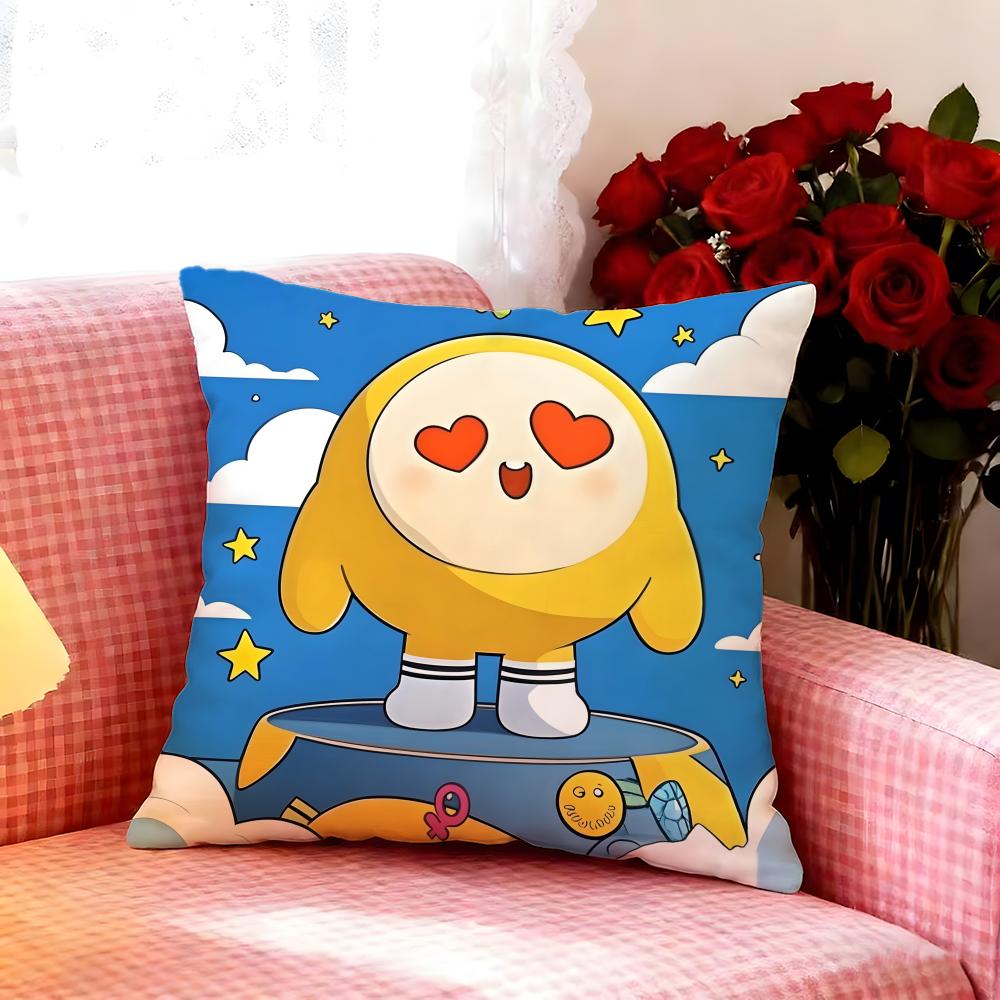 Fun Game Eggy PartyY Cushion Cover Premium Soft Pillowcase SkinFriendly Breathable MultiPurpose for Home Office Travel