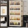 Folding Multi-Layer Plastic Storage & Wardrobe Cabinet for Kids and Households